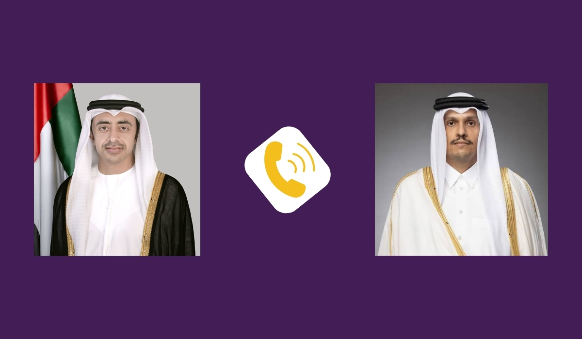 Prime Minister and Minister of Foreign Affairs, UAE Minister of Foreign Affairs Hold Telephone Conversation